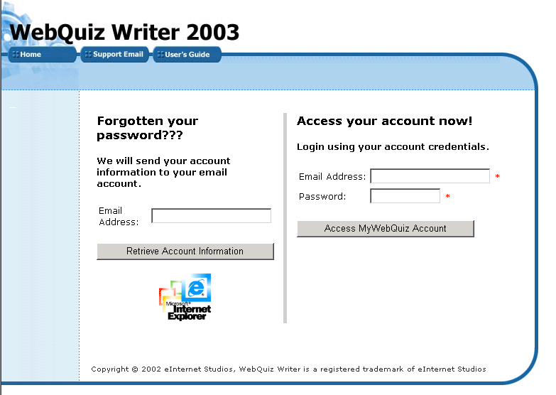 WebQuiz Writer Screenshot